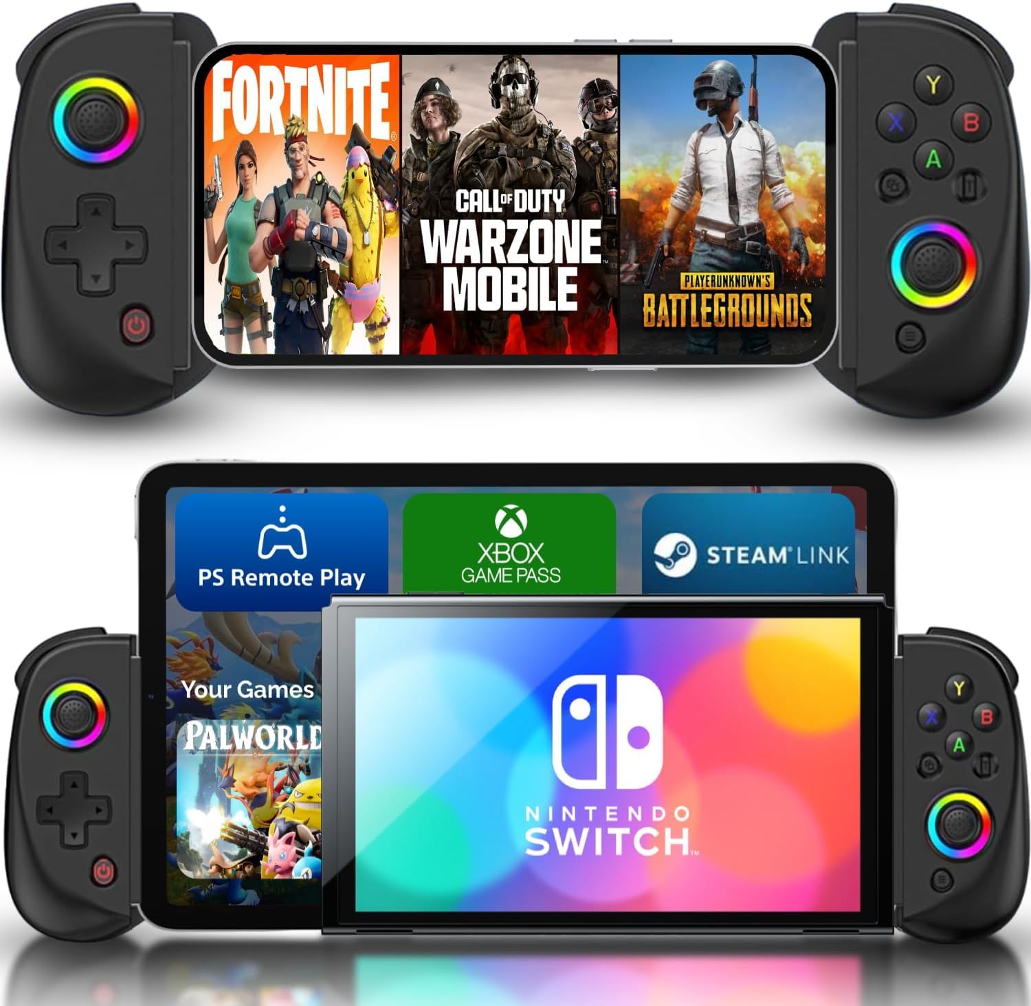 Gaming Console For Ipad - Mobile Gaming Controller with Hall Effect