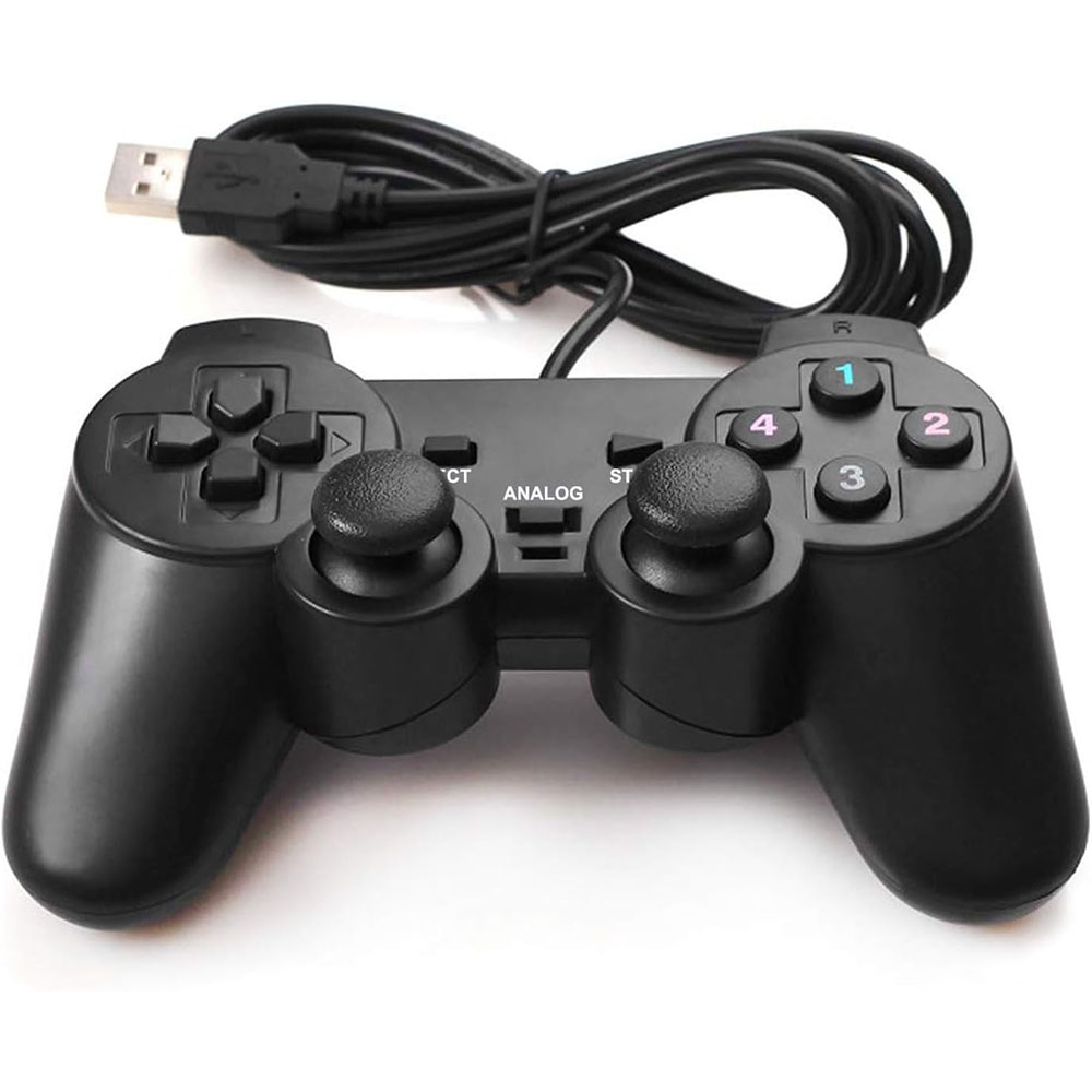 Laptop Gaming Console - USB Wired Controller for WinXP/Win7/Win8/Win10/PS2 Dual