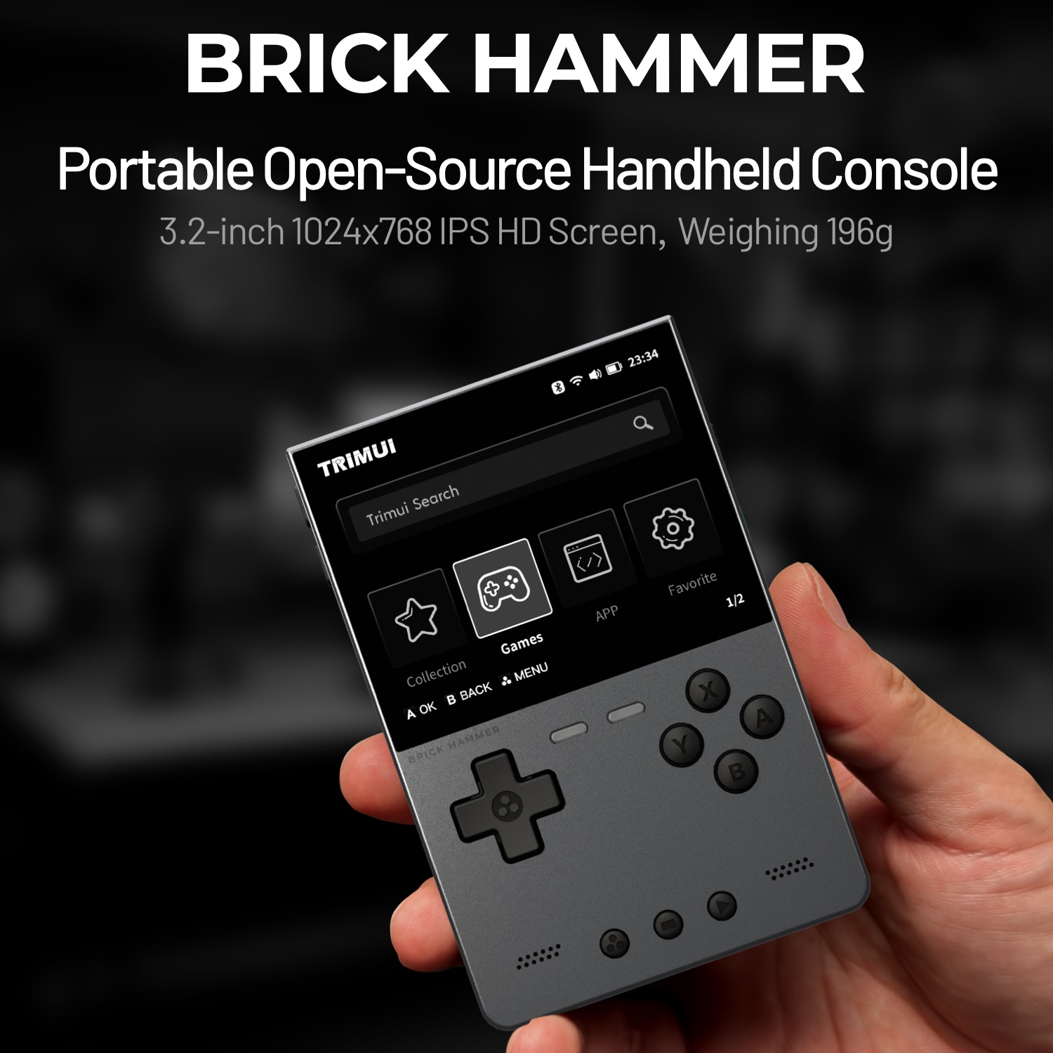 Gaming Console For Phone - TRIMUI BRICK HAMMER Retro Handheld Game