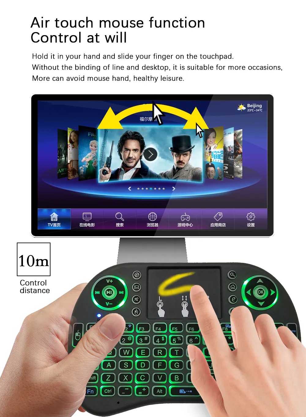 I8 Mini Wireless Keyboard 2.4G - Gaming Console For Smart Tv recensione e prezzo