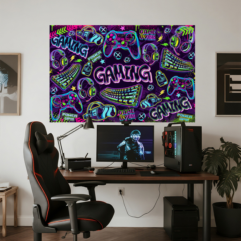 Larger Walls Art Cool Colored  - Gaming Console Game Zone recensione e prezzo