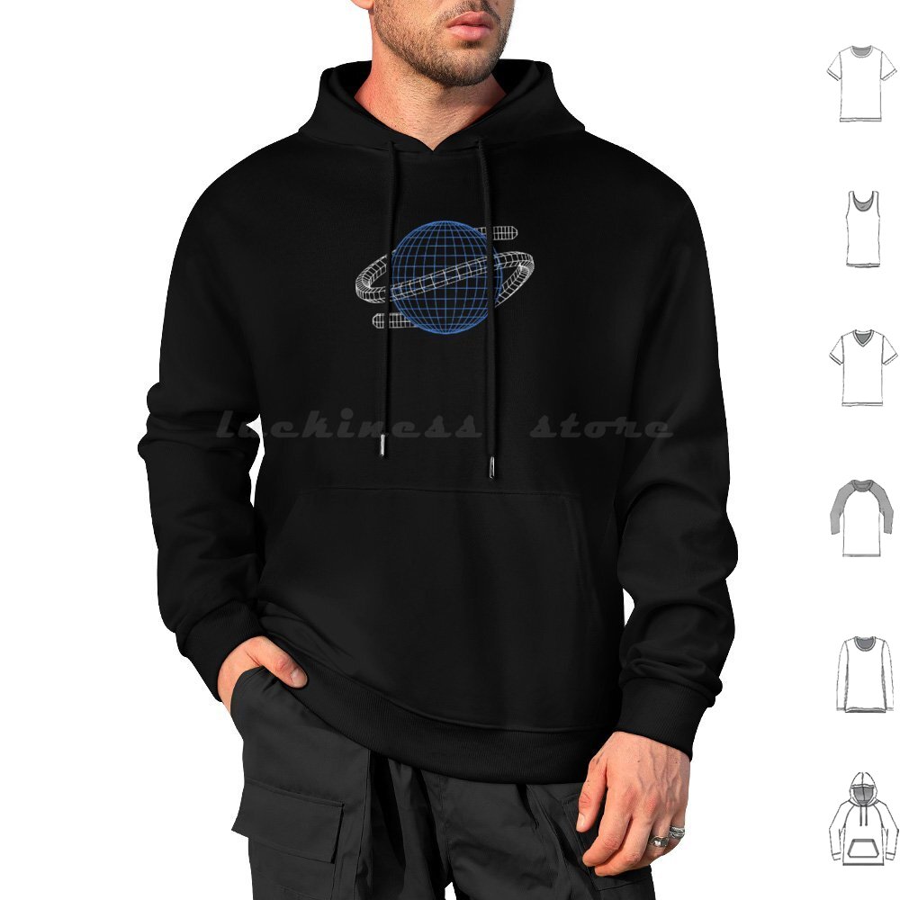 Saturn Wireframe Hoodies Long  - Gaming Console In 90S recensione e prezzo