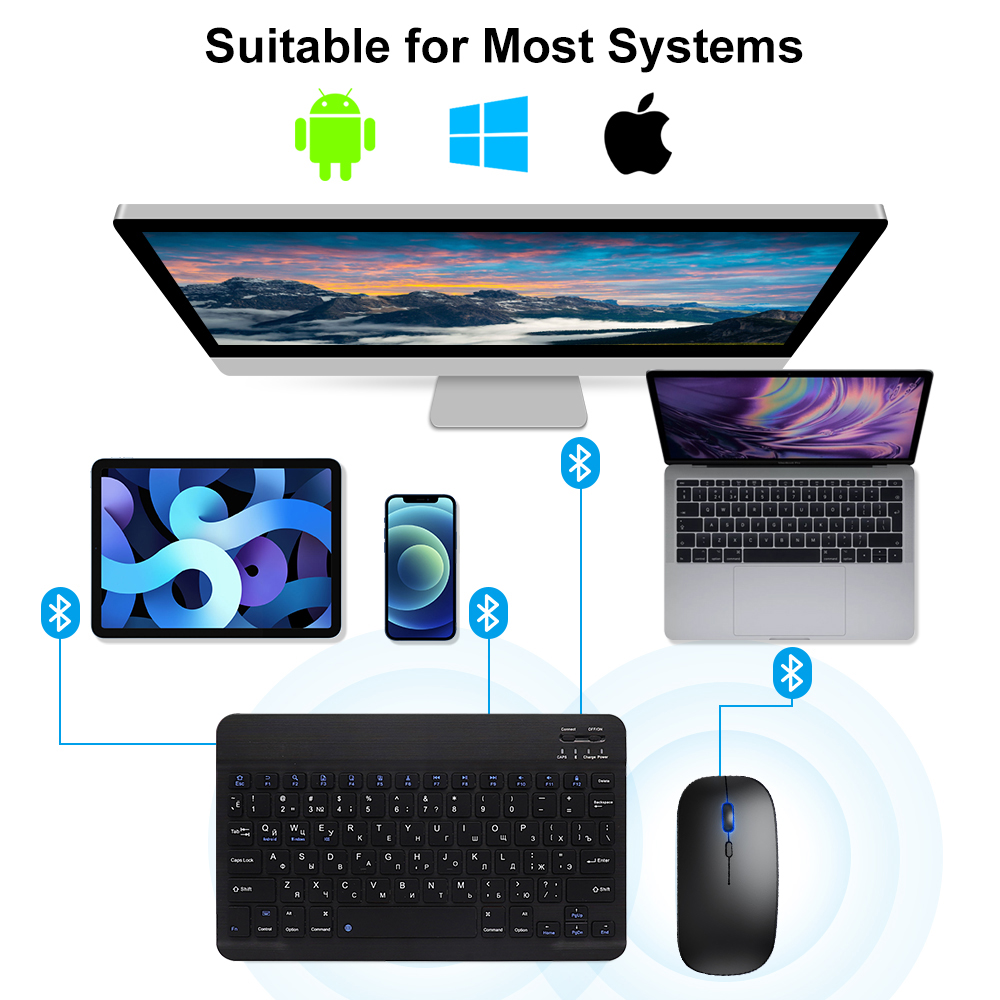 Bluetooth Keyboard and Mouse F - Gaming Console For Ipad recensione e prezzo
