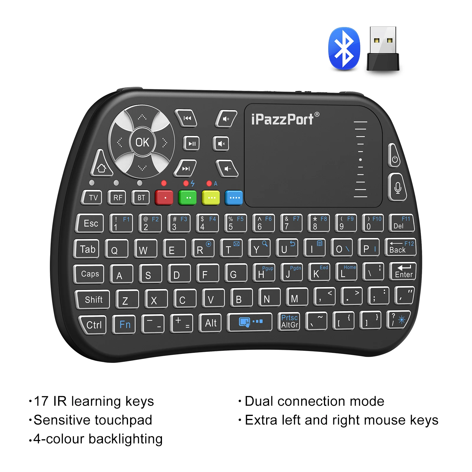 iPazzPort Bluetooth mini Keybo - Gaming Console For Smart Tv recensione e prezzo