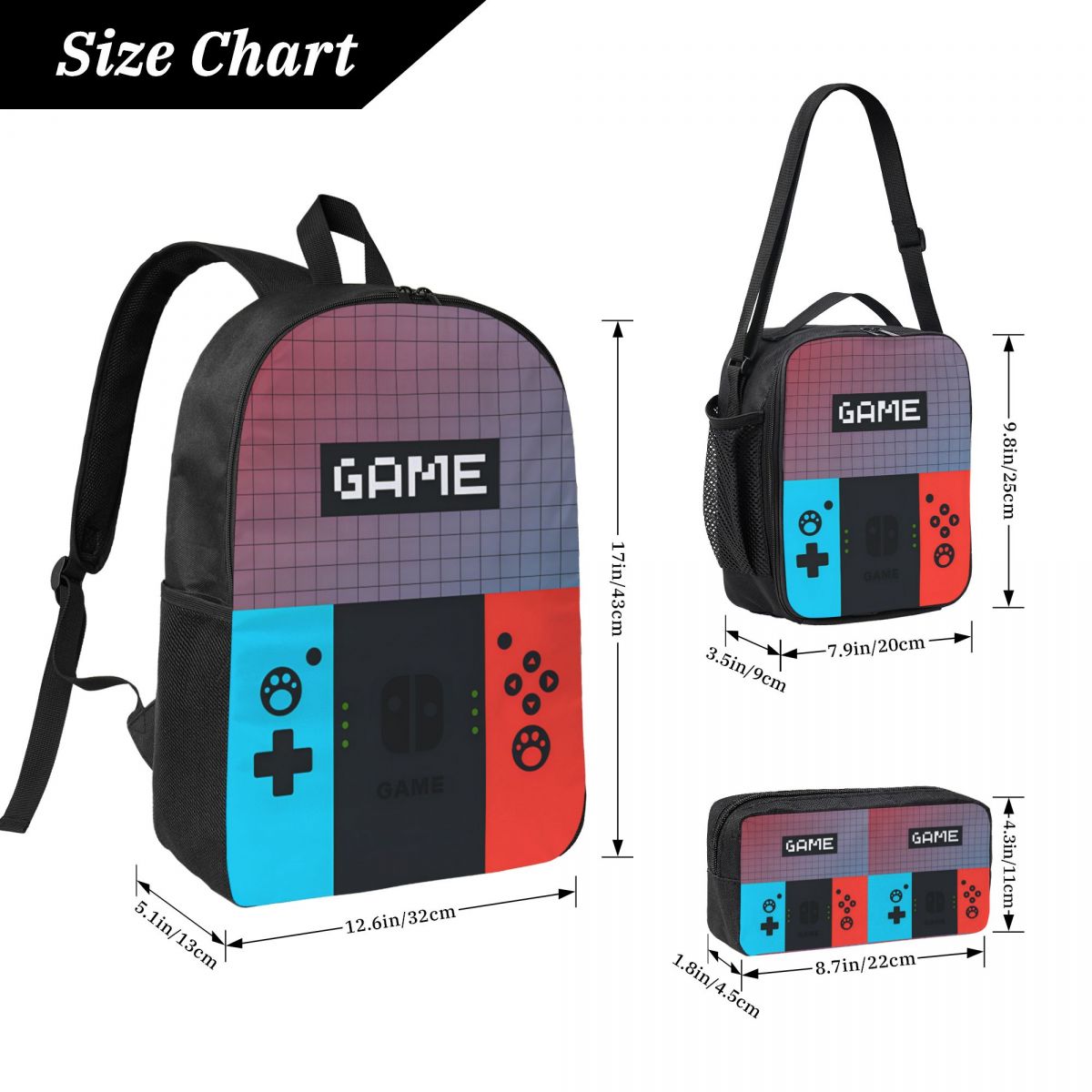 3pecs/set Games Console Backpa - Gaming Console In 90S recensione e prezzo