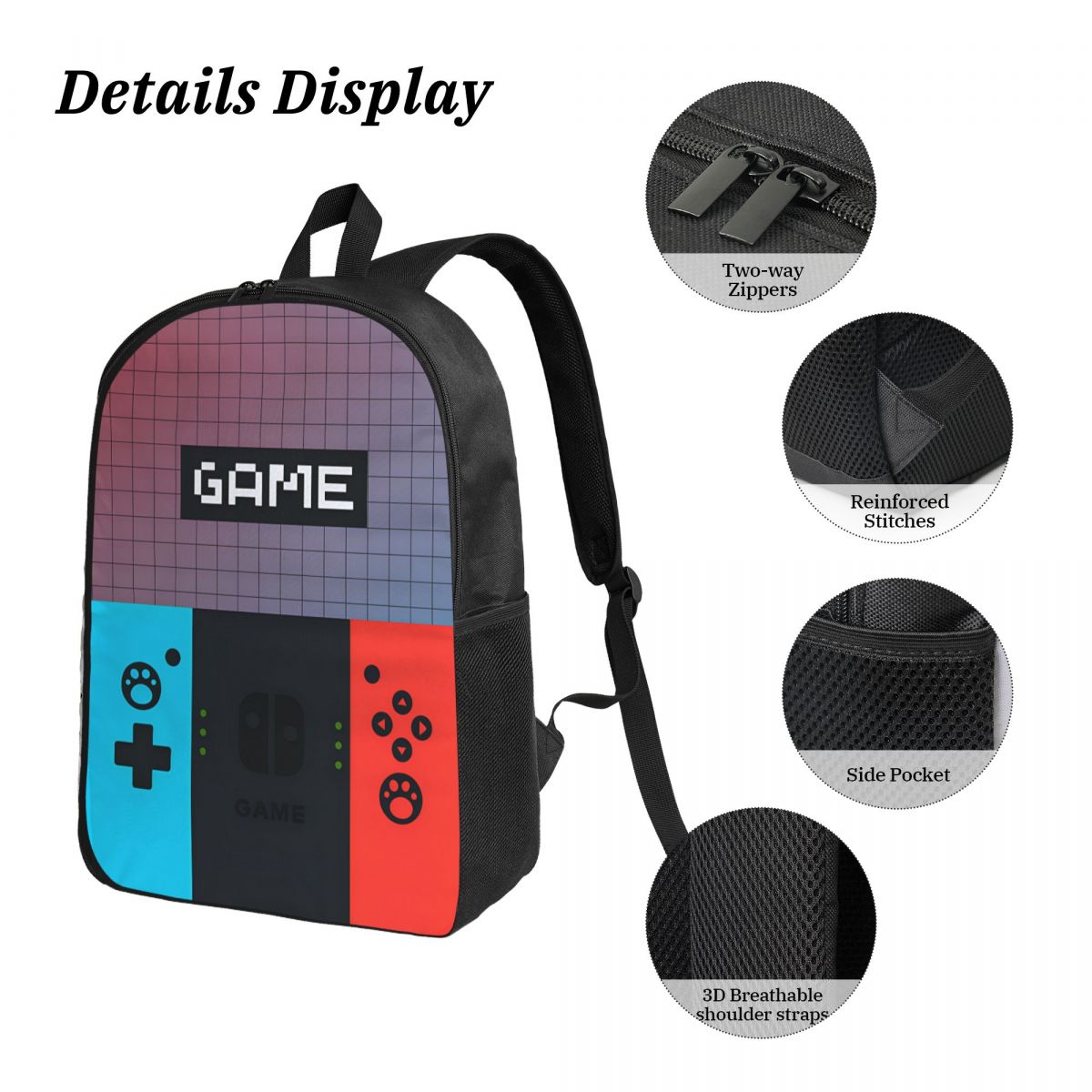 3pecs/set Games Console Backpa - Gaming Console In 90S recensione e prezzo