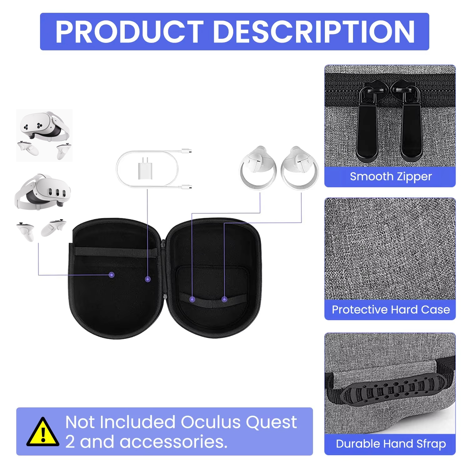 Storage Bag For Quest 3/2 VR G - Vr Lens Protector recensione e prezzo