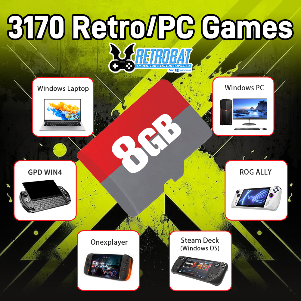8GB Game TF Card with 3170 Ret - Laptop Gaming Console recensione e prezzo